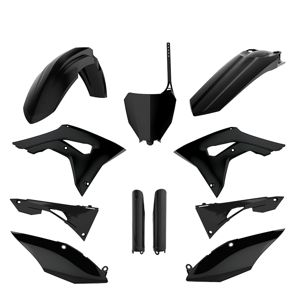Full Plastic Kit Honda Black CRF 250R (2018-21)