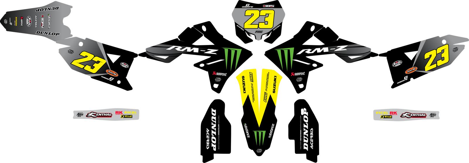SUZUKI FACTORY EDITION GRAPHICS KIT