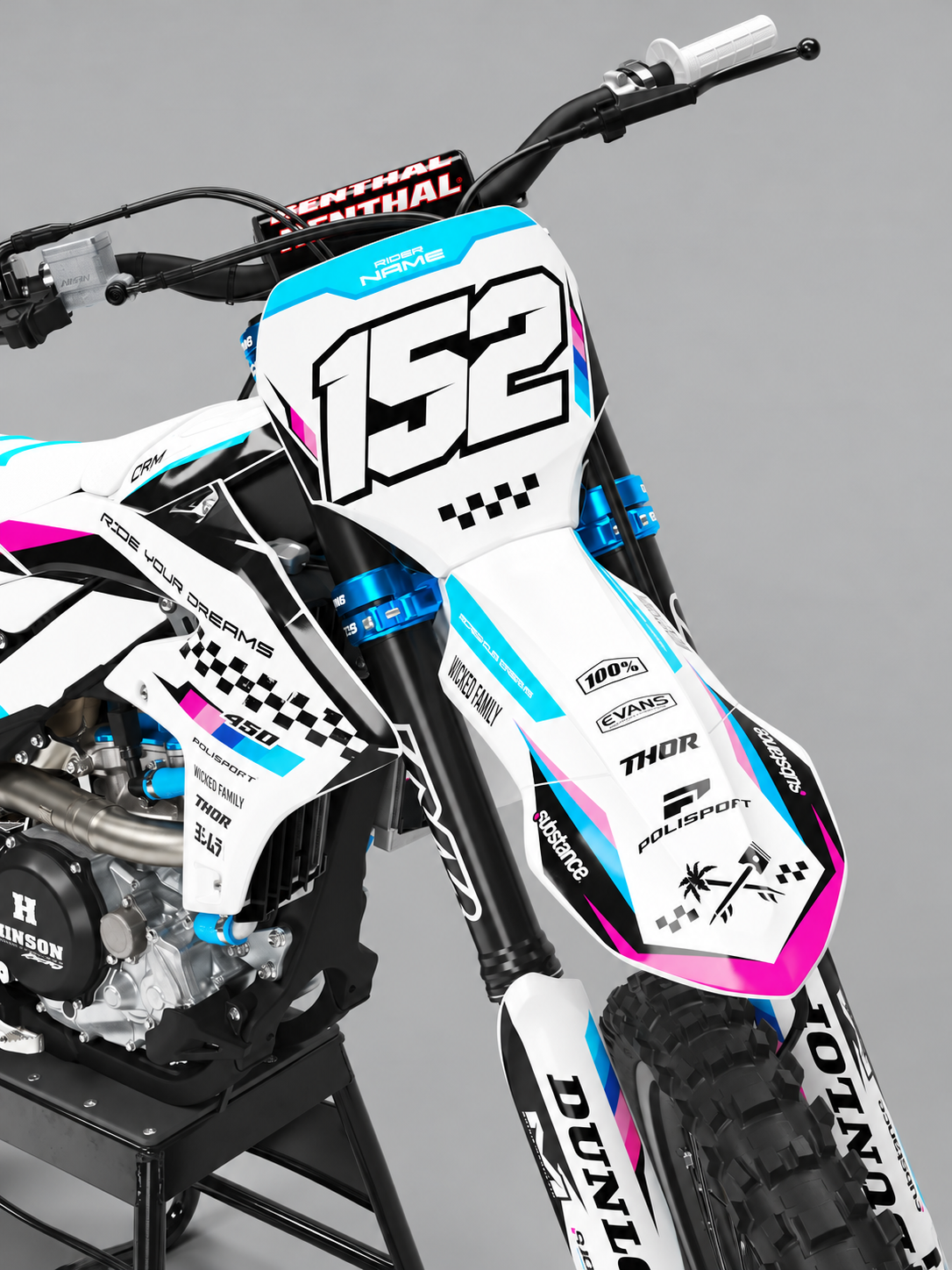 Yamaha White Fusion Graphics Kit