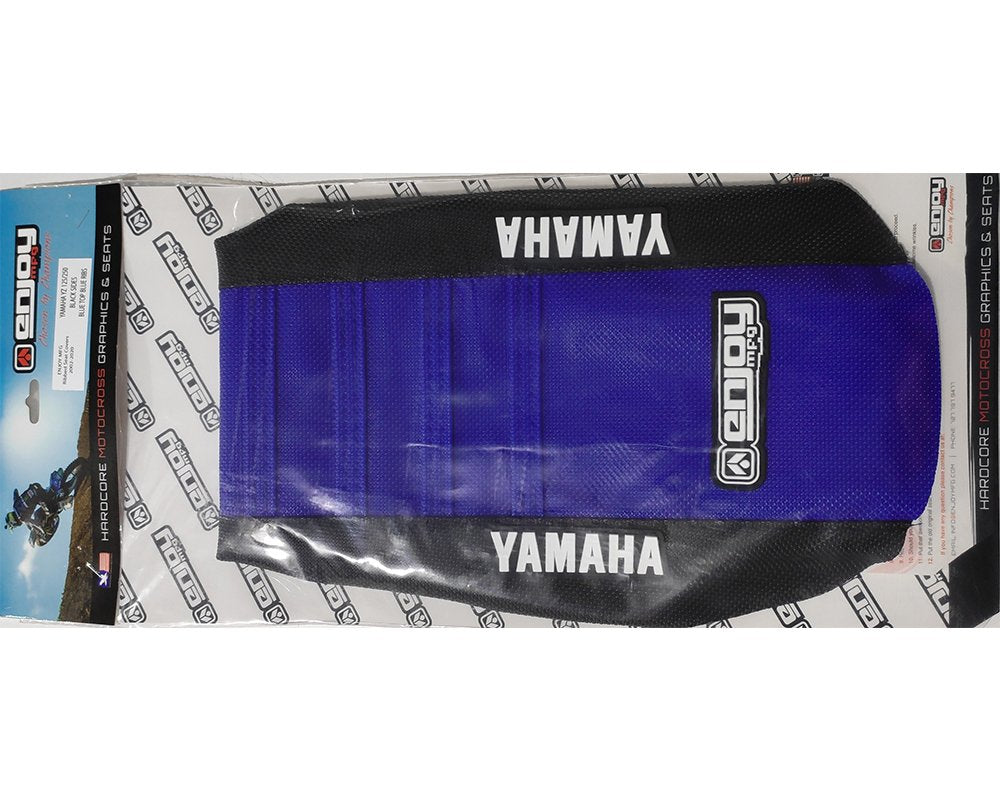 Enjoy Yamaha Black Blue Rib Seat Cover