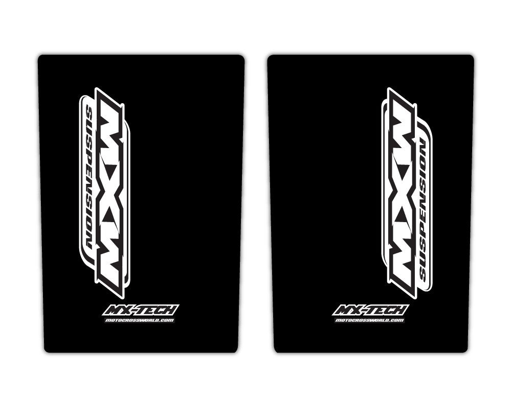 Black Upper Fork Decals