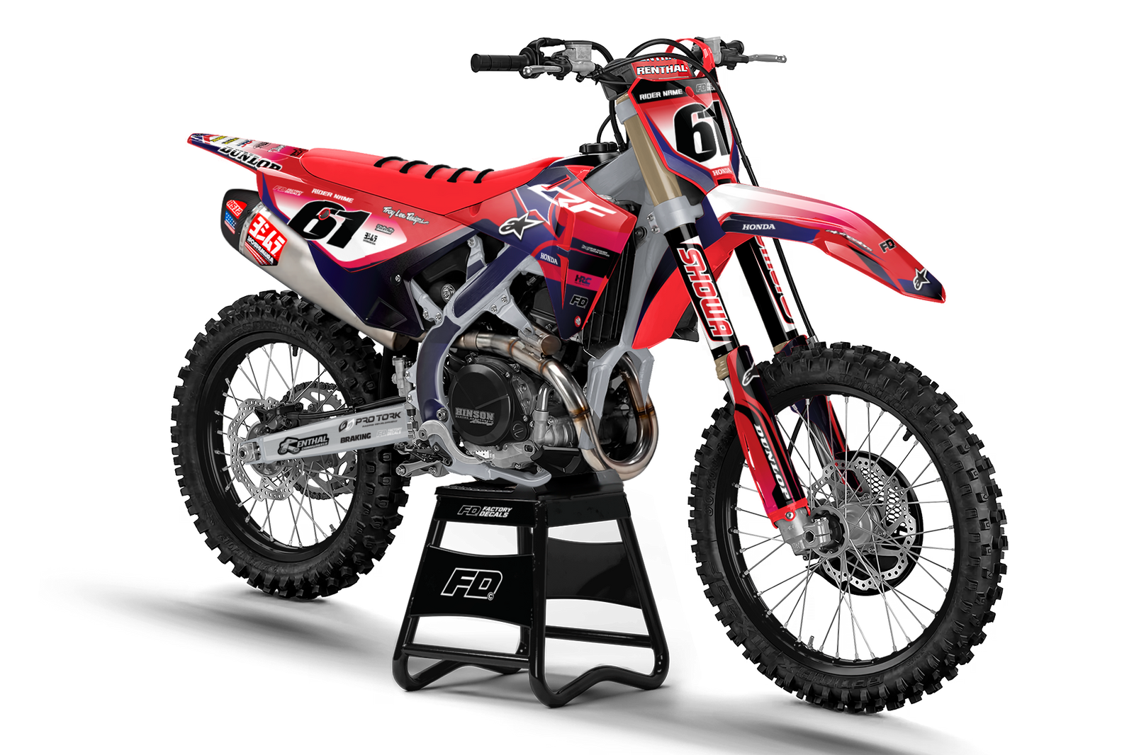 Honda Redline Factory Graphics Kit