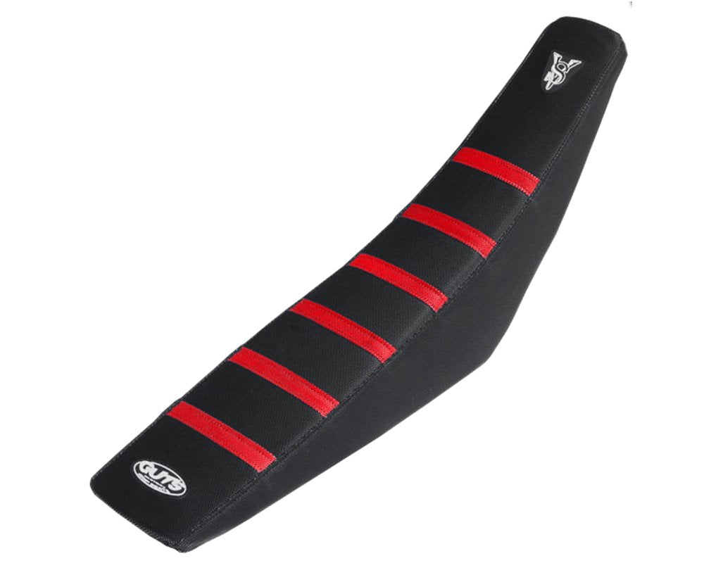 Guts Honda Red Ribbed Black Seat Cover