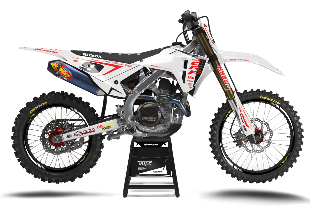Honda Anniversary white Factory EDITION  GRAPHICS KIT