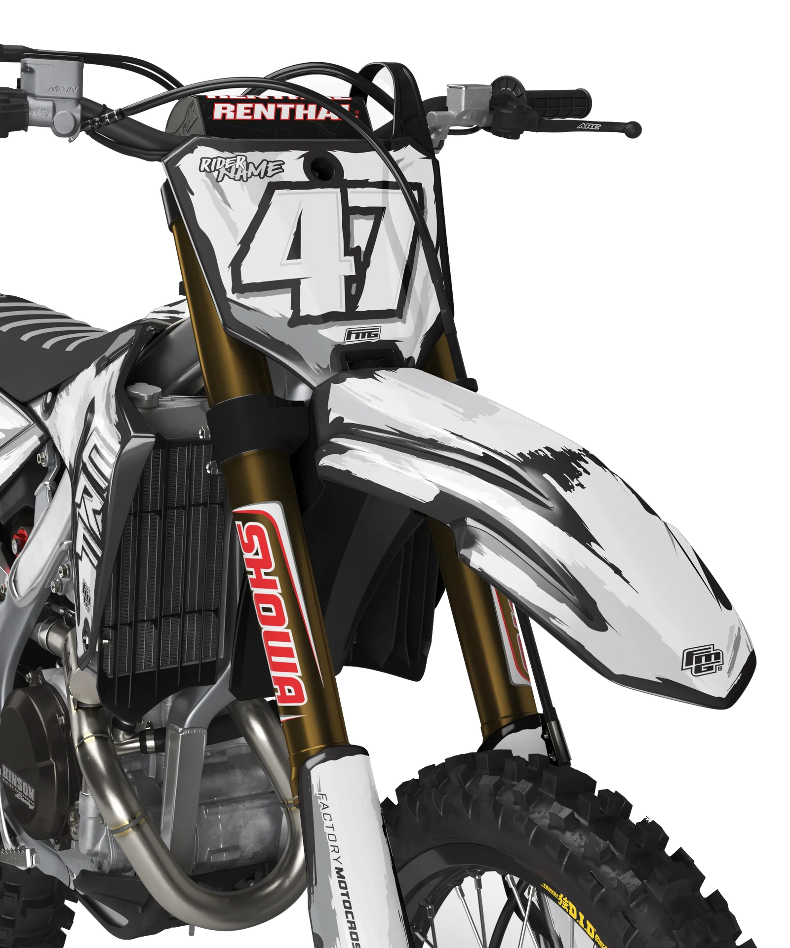 Honda TOON BLACK & WHITE GRAPHICS KIT