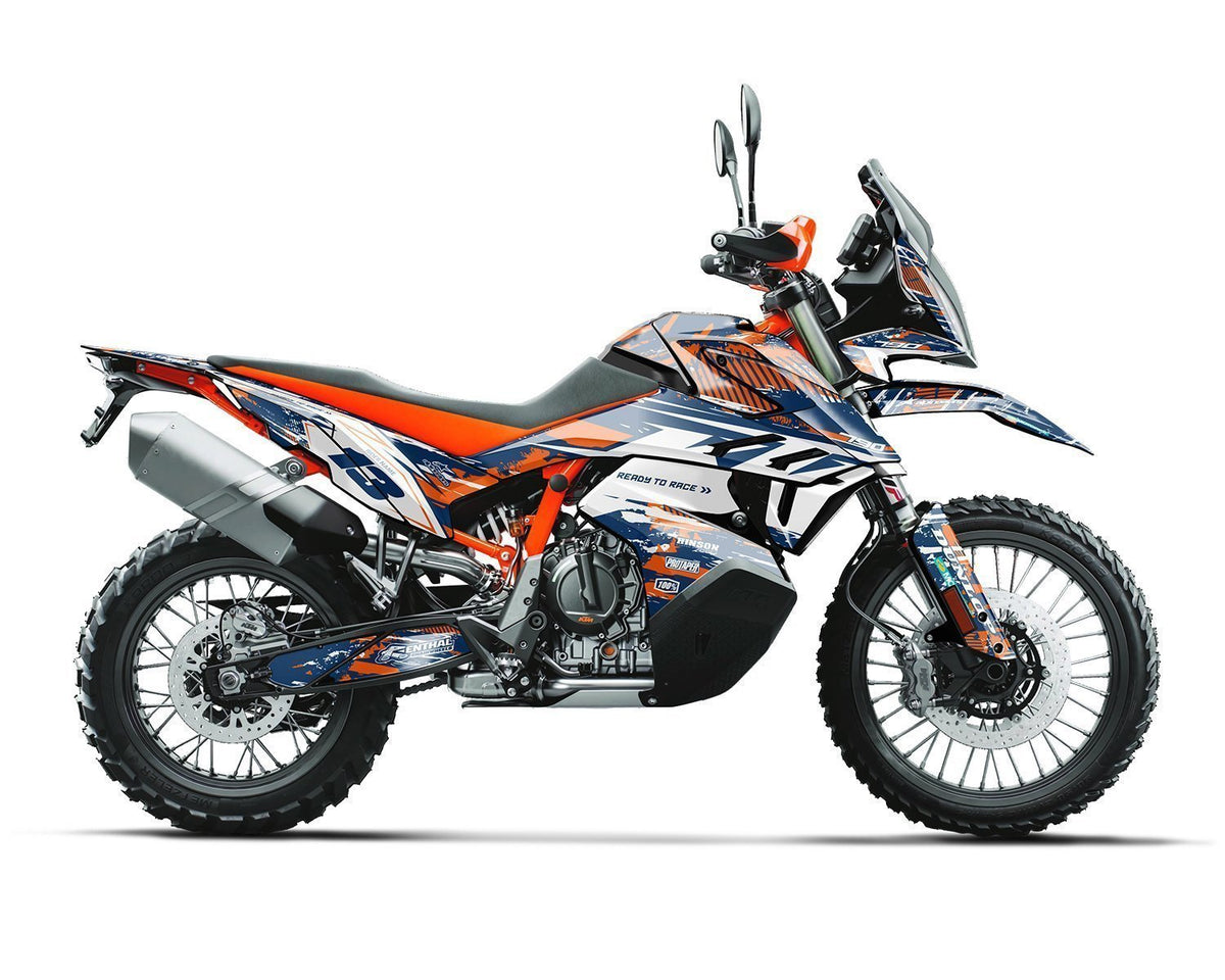 Fits KTM SX / SXF Cyan Adventure Graphics Kit