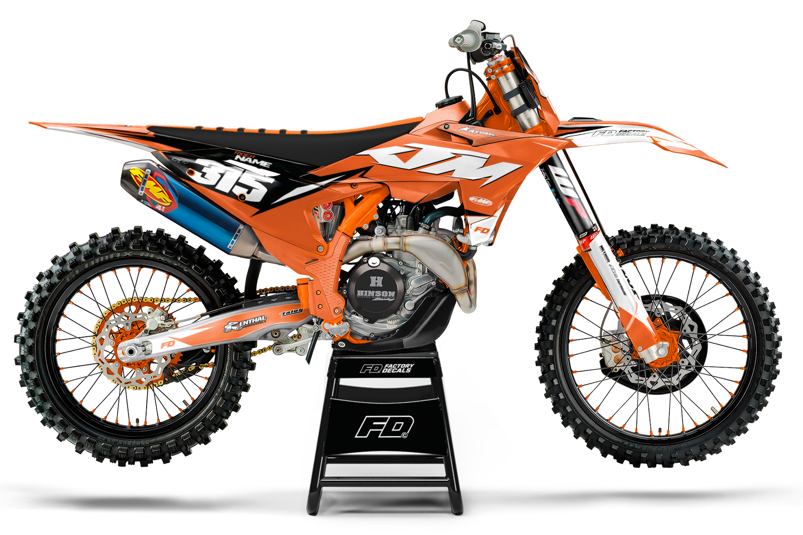 Fits KTM Orange Frost Factory Graphics Kit