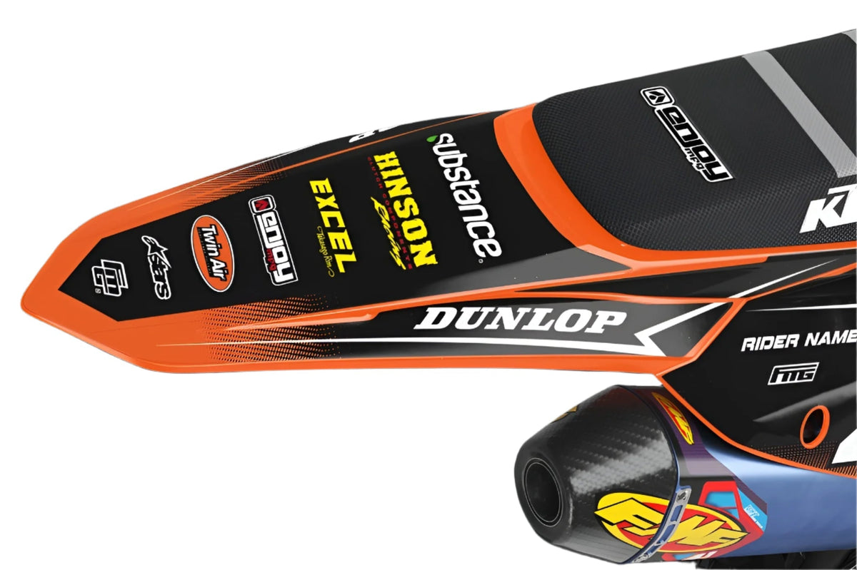 Fits KTM Velocity GB Black &amp; Orange Graphics Kit