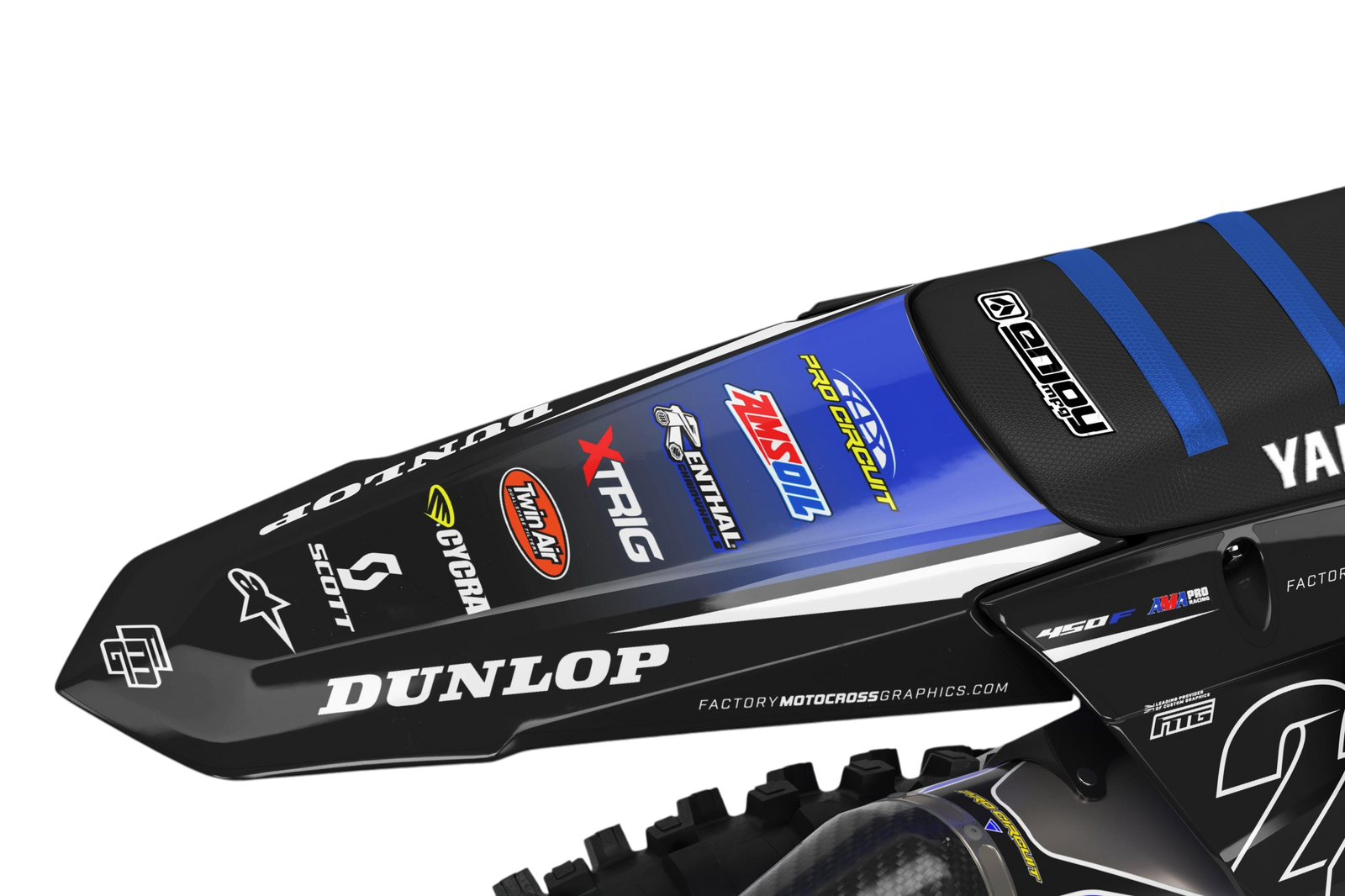 YAMAHA Team Black Graphics Kit.