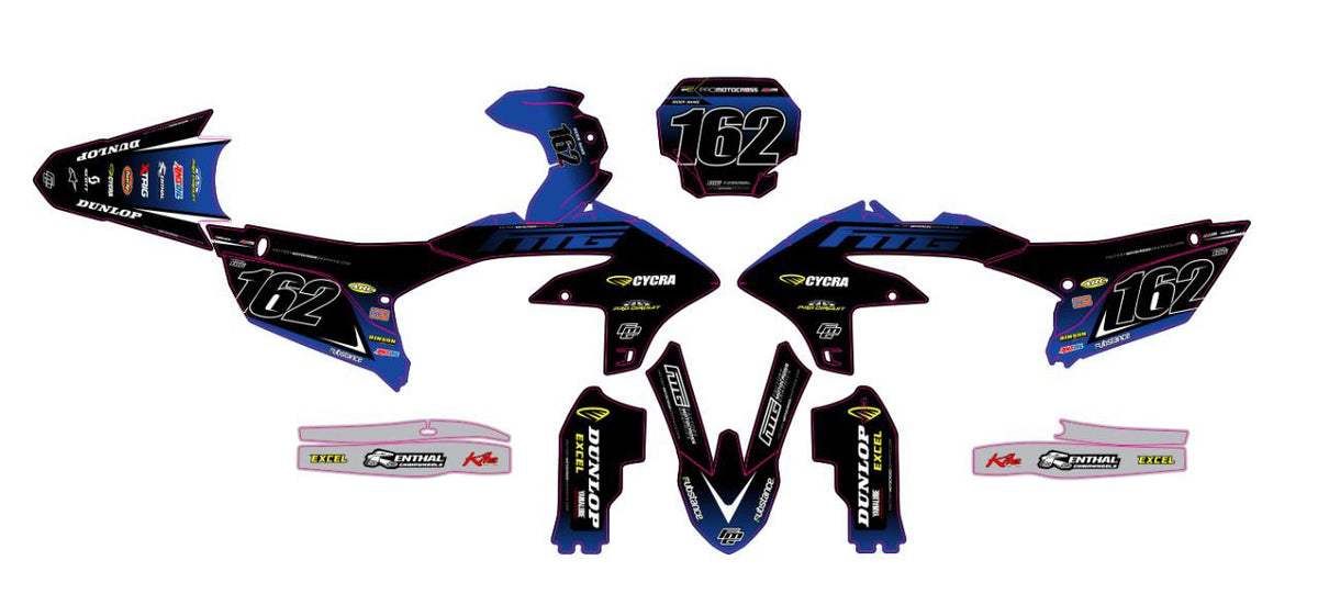 YAMAHA Team Black Graphics Kit.