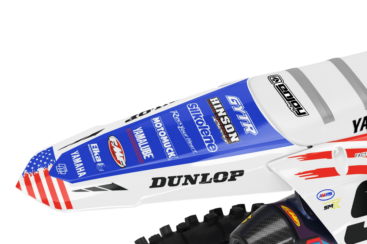 Yamaha GYTR RED WHITE &amp; BLUE GRAPHICS KIT.