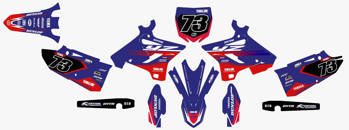Yamaha Red Graphics Kit