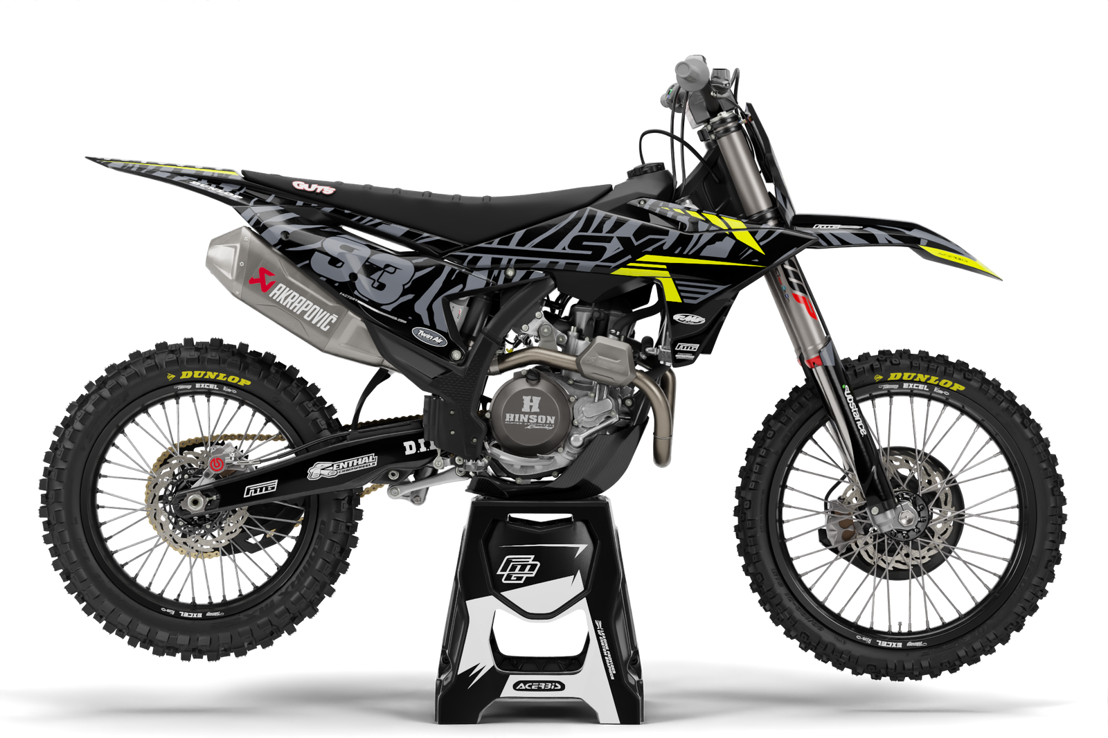 Fits KTM SX / SXF Black Camo Graphics Kit